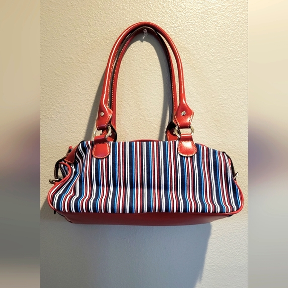 Red White and Blue Emillie M. Hand bag - Picture 2 of 5